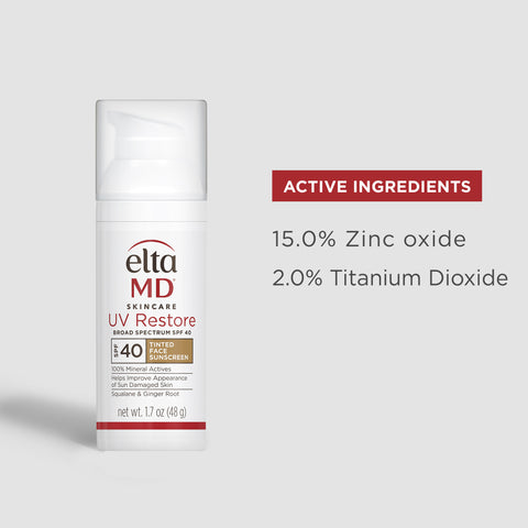 Active ingredients: 15.0% Zinc Oxide, 2.0% Titanium Dioxide