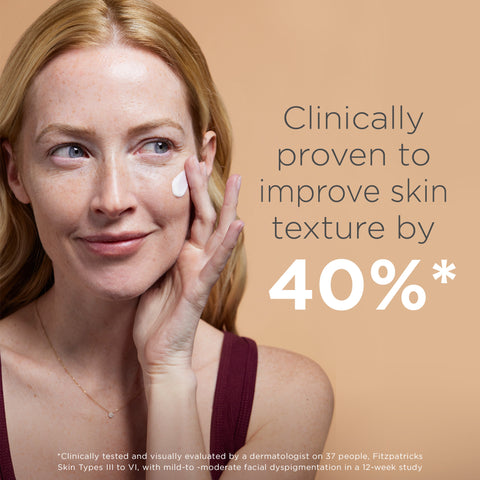Clinically proven to improve skin texture by 40%