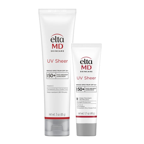 EltaMD UV Sheer Broad-Spectrum SPF 50+ two sizes