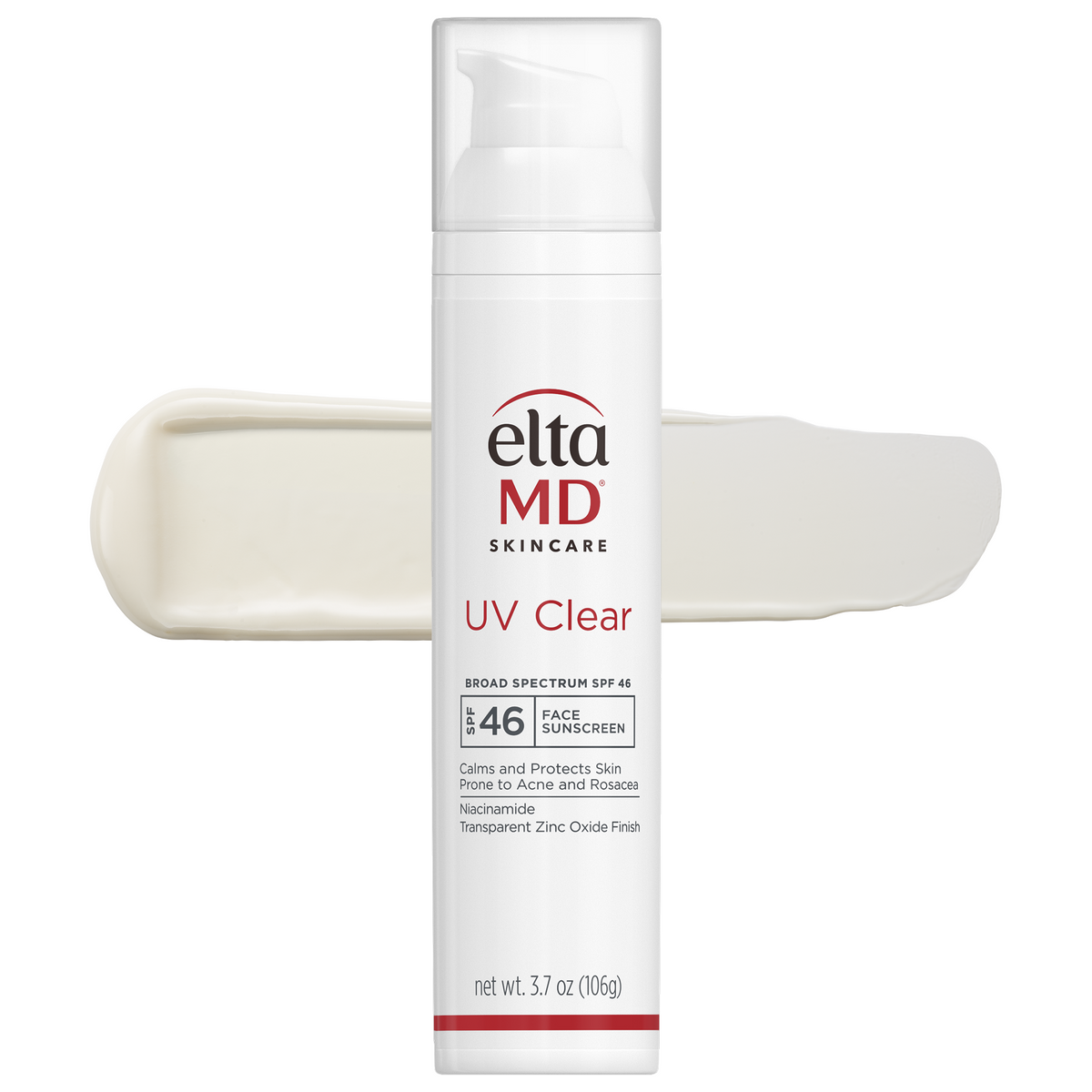 EltaMD UV Clear SPF 46 sunscreen bottle white background