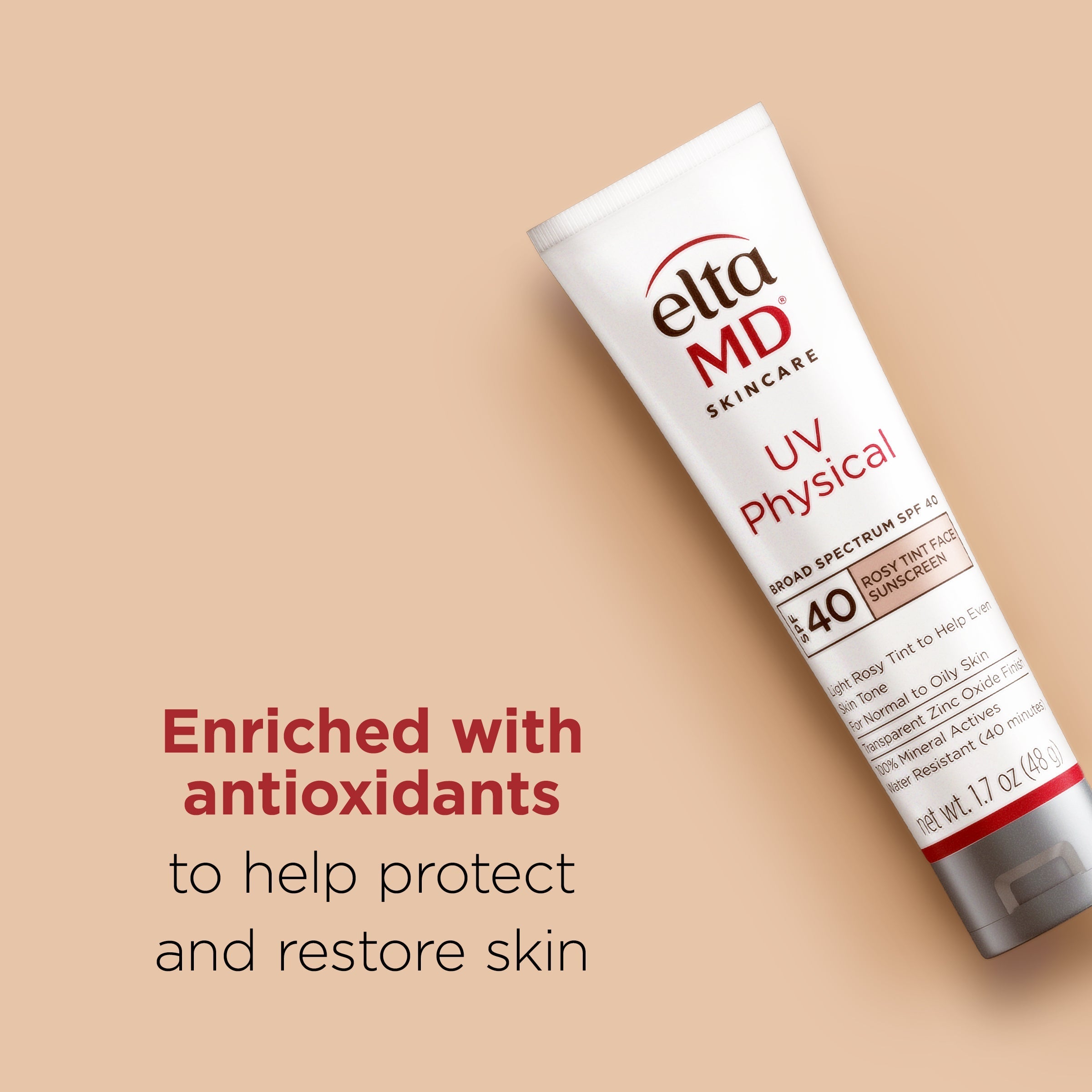 UV Physical Rosy Tint Mineral Sunscreen SPF 40 | EltaMD®