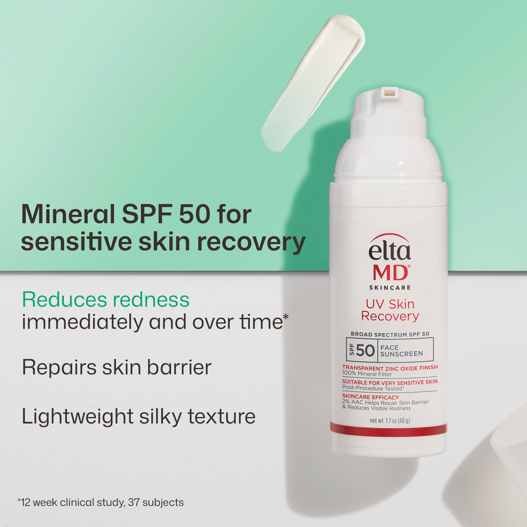 EltaMD UV Skin Recovery Broad Spectrum SPF 50 Face Sunscreen