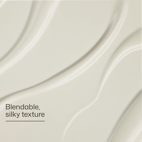 Close-up of a blendable, silky texture with wavy patterns.