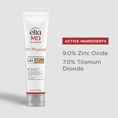 Active Ingredients: 9.0% Zince Oxide, 7.0% Titanium Dioxide