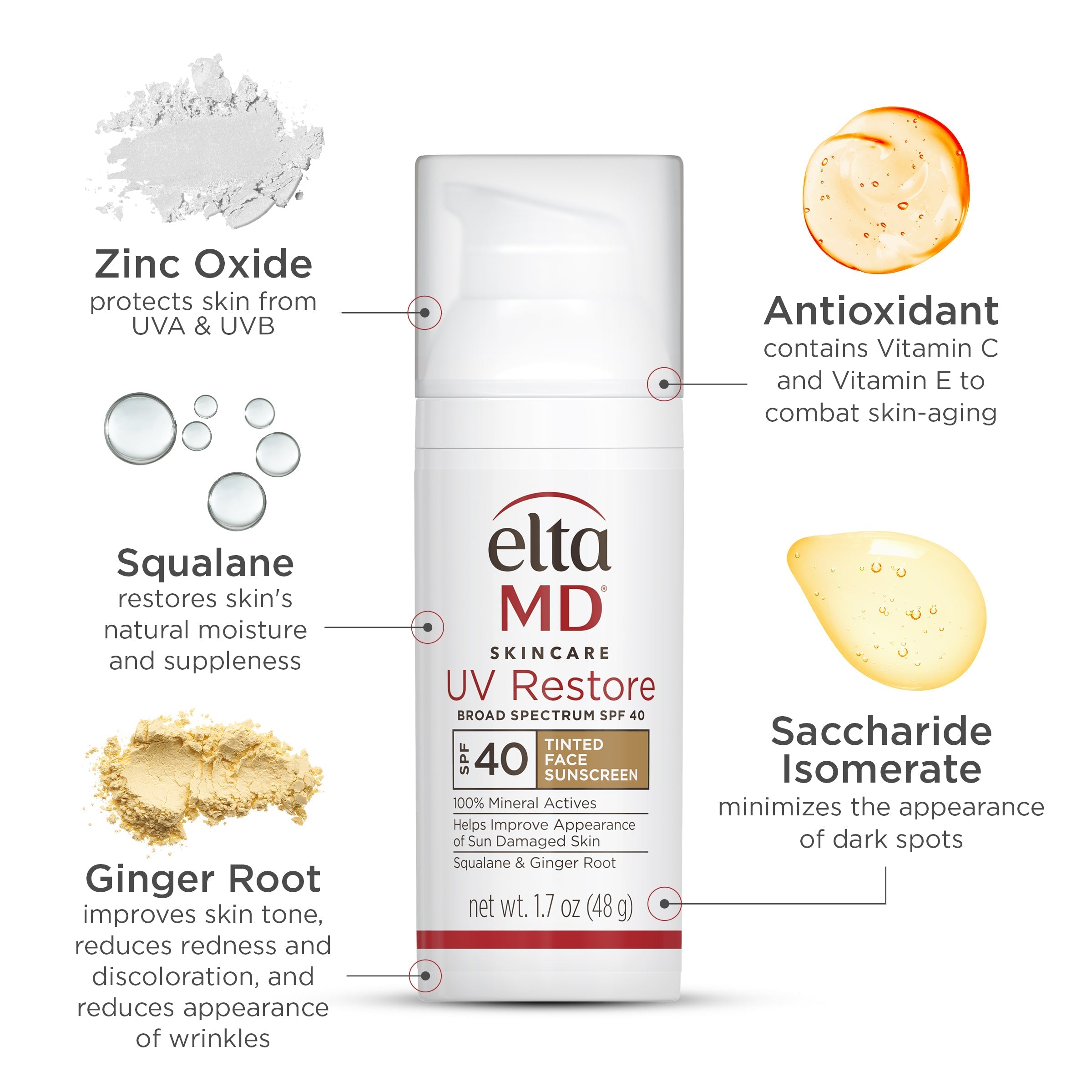 化粧下地 EmmiePrestigeProtecteurUVMineralBB01 UV Restore Tinted Mineral Sunscreen SPF 40 | EltaMD®