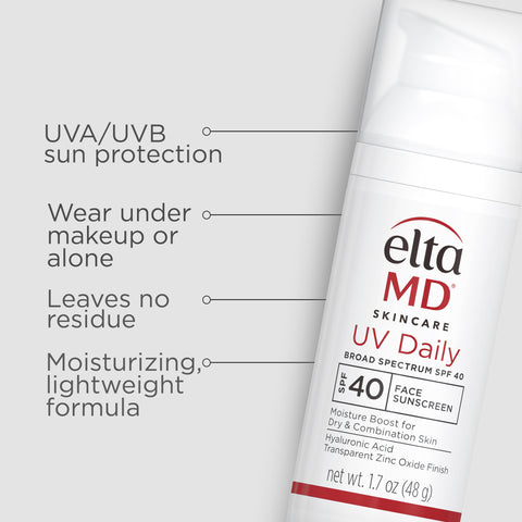 UVA/UVB Sun Protection. Transparent Zinc Oxide. Absorbs quickly into skin.