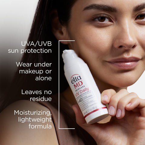 UVA/UVB Sun Protection. Transparent Zinc Oxide. Absorbs quickly into skin.