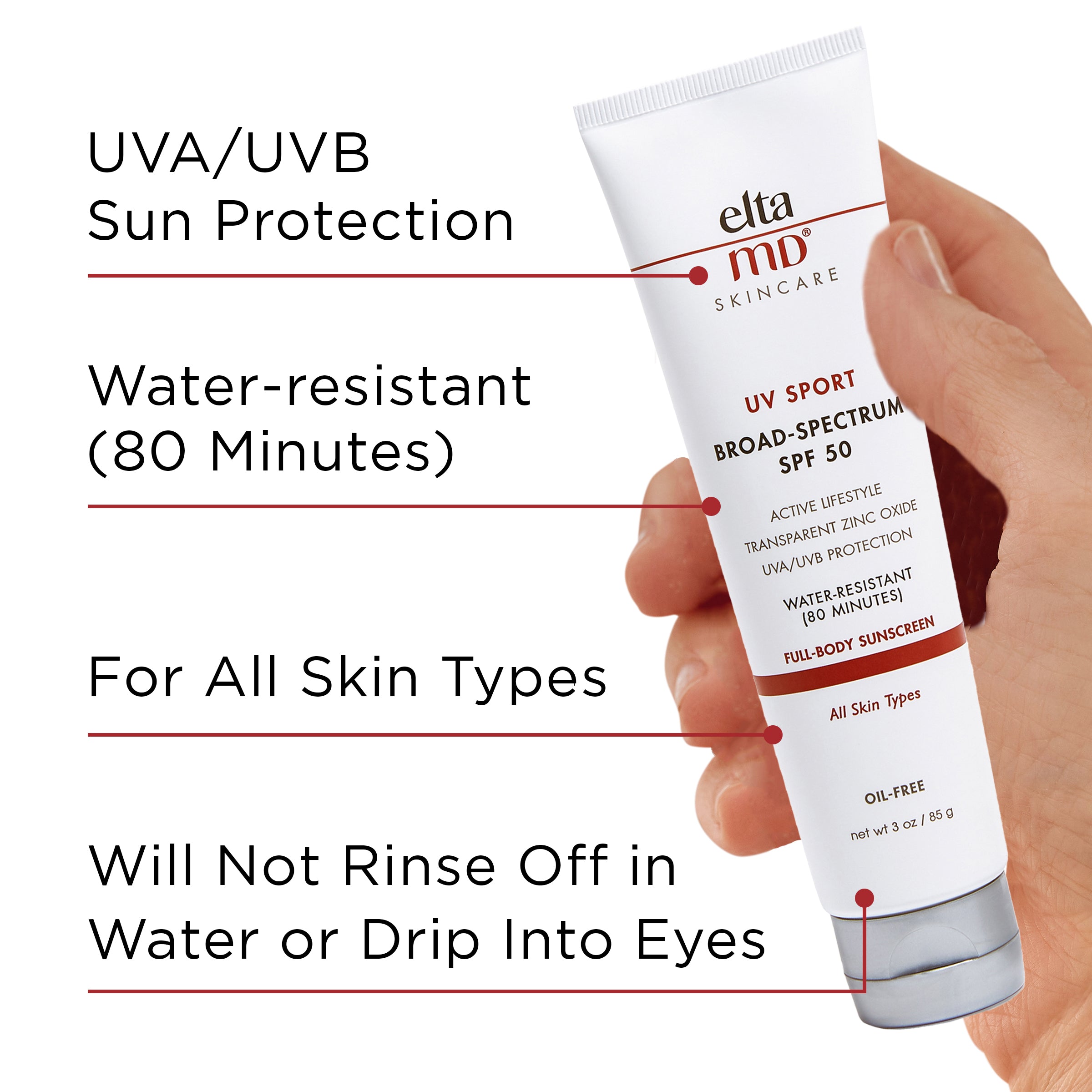UVA/UVB Sun Protections. Great for all outdoor activities. 3oz