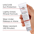 UVA/UVB Sun Protection. Transparent Zinc Oxide. Absorbs quickly into skin. Product Image 3