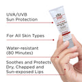 UVA/UVB Sun protection. Water-resistant 80 minutes. Product Image 6