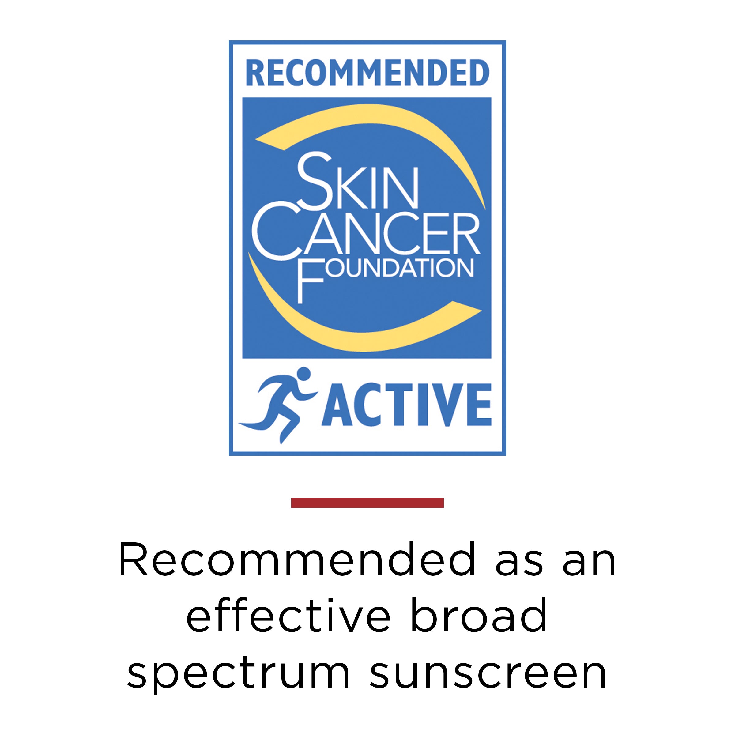 Skin Cancer Foundation - Recommended for Active Use